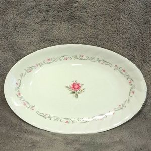 0715 Royal Swirl Japan Fine China Gravy Boat/Relish Underplate